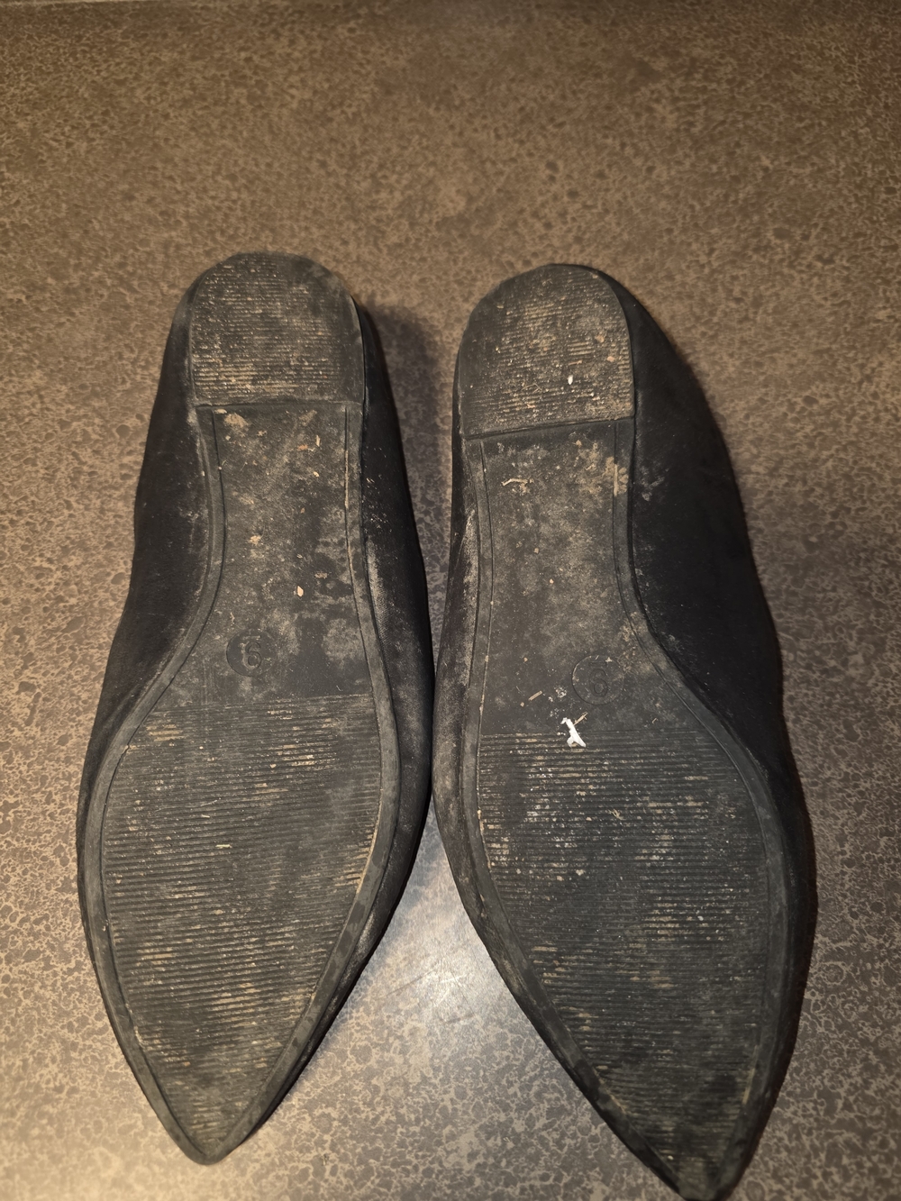 Well Worn Black Flats - Picture 3 of 3